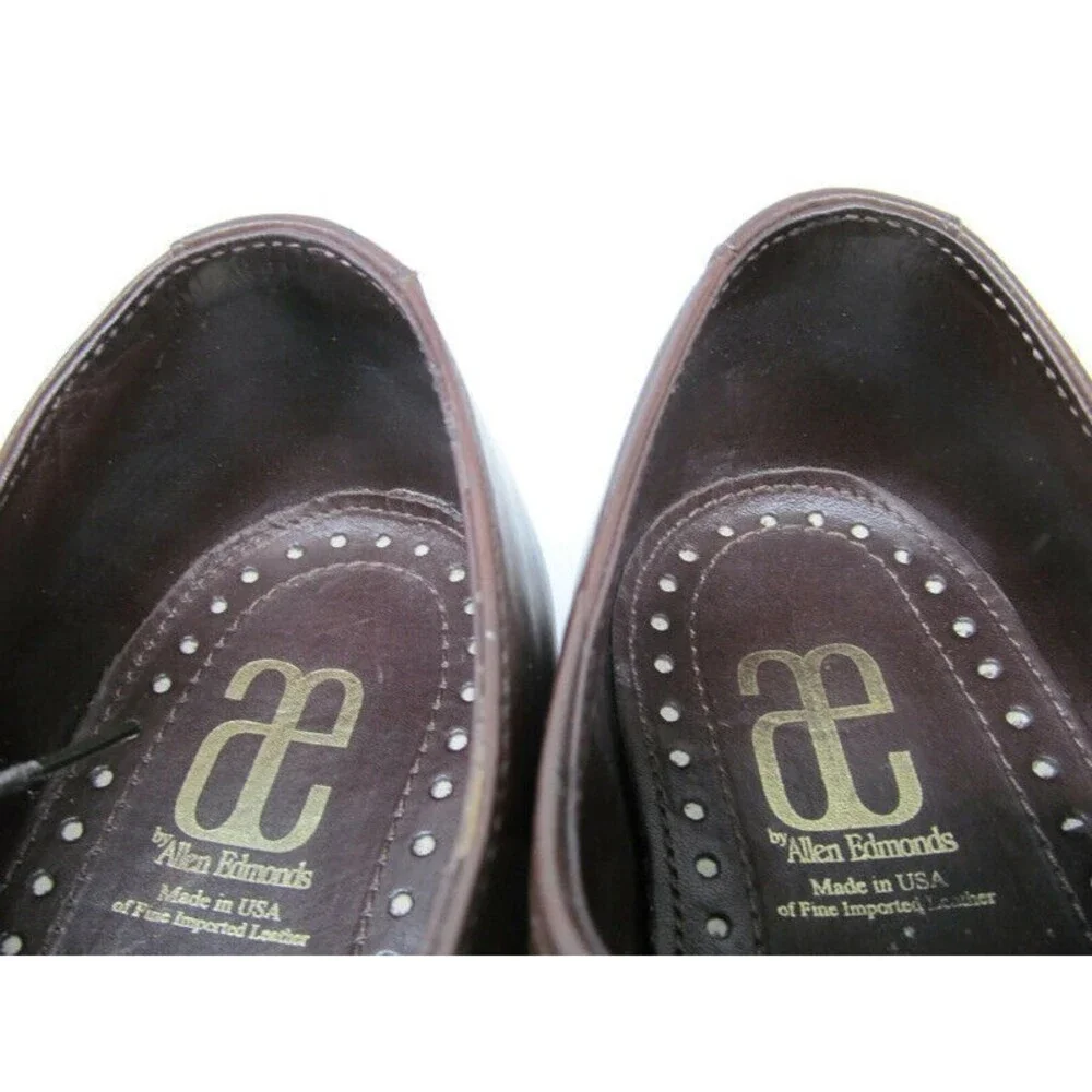 Allen Edmonds Tribecca Mens Brown Leather Apron Toe Lace Up Derbys Size US 9 D